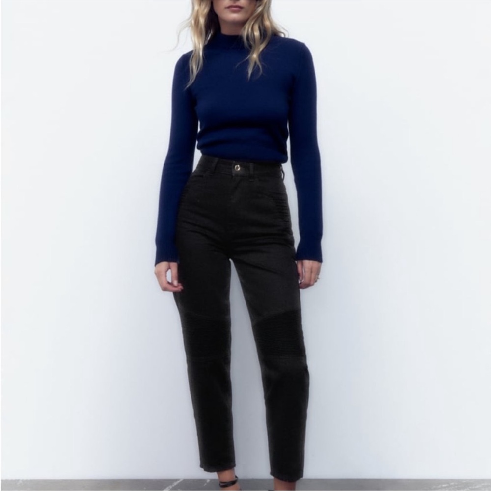 ZARA Mom Fit‎ Biker Jeans